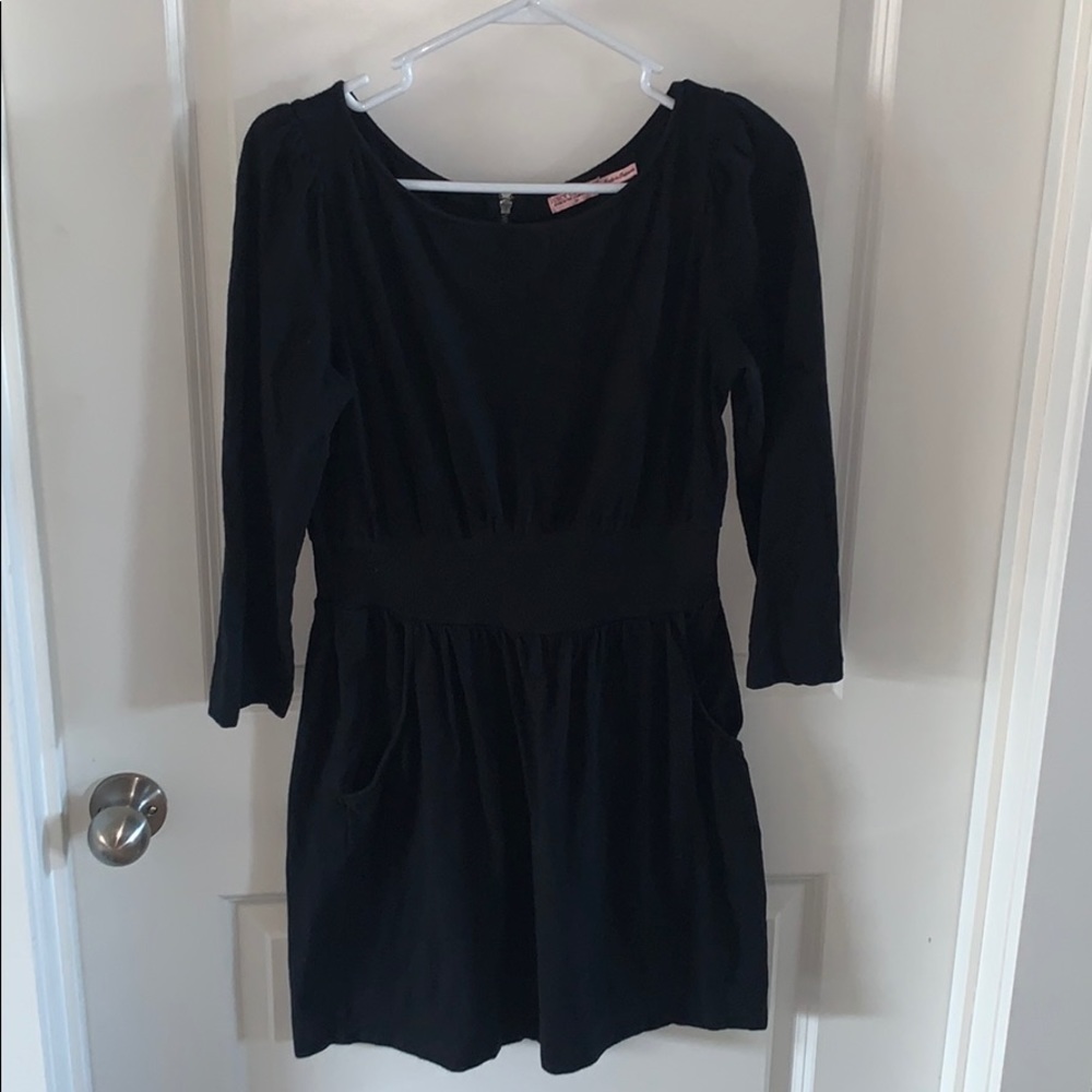 Black sweater dress with pockets-juicy couture